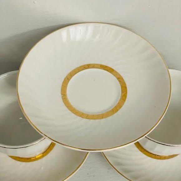 Beautiful Set of 4 Cups & Saucers Enoch Wedgewood Tunstall English Tea ware - Picture 4 of 11